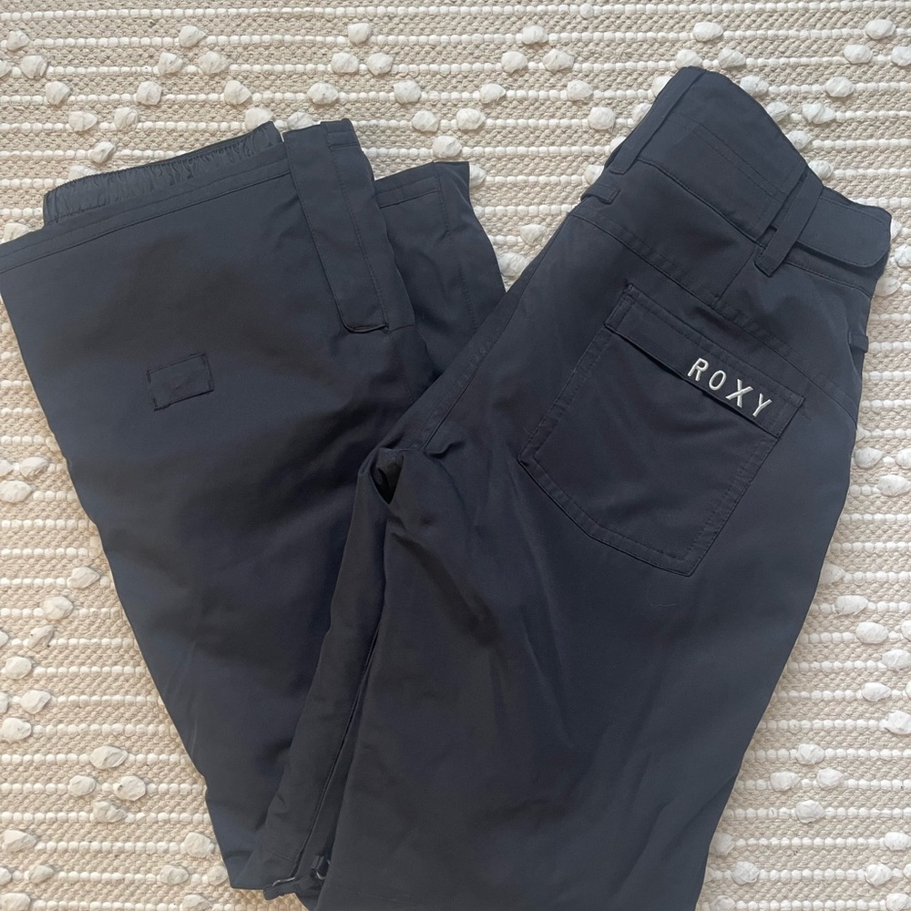 Roxy Black Flare Boot Cut Snowboarding Pants